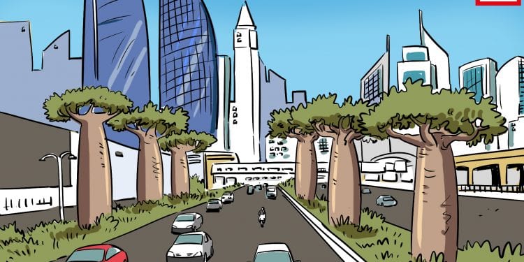 UNE ALLÉE DES BAOBABS À DUBAÏ