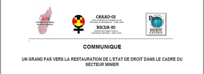 MINES – Les organisations de la société civile espèrent l’arrêt définitif de l’exploitation aurifère de Vohilava-Mananjary après une visite sur place d’un comité interministériel