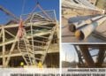 INFRASTRUCTURES – Début de la pose des décorations en métal extérieures du stade Barea
