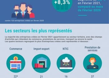 SECTEUR PRIVE – 144 entreprises créées en Février 2021 selon l’Economic development board of Madagascar