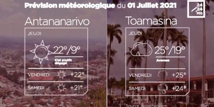METEO du 01 juillet 2021