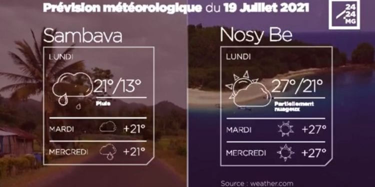 METEO du 19 juillet 2021