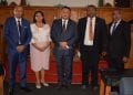 COUR SUPREME – Cinq magistrats et quatre sénateurs membres de la Haute cour de justice prêtent serment