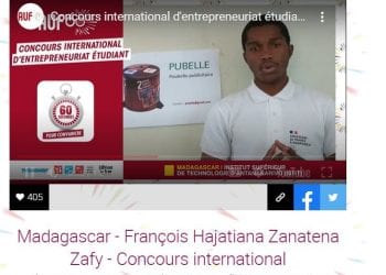 ENTREPRENEURIAT – Un Malgache parmi les finalistes du concours international d’entrepreneuriat étudiant de l’Agence universitaire de la Francophonie
