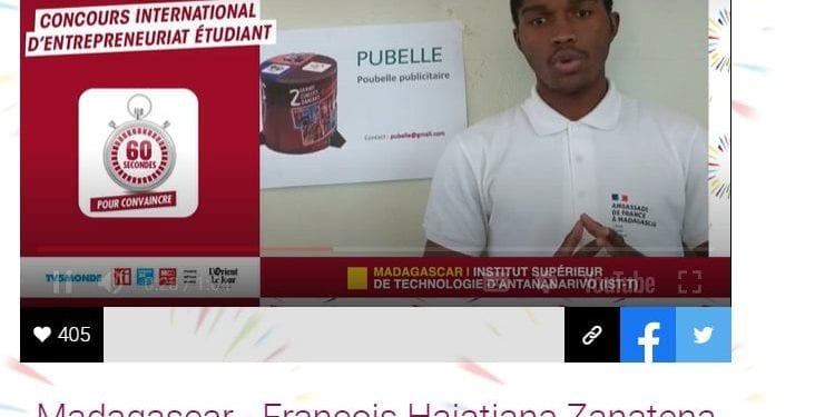ENTREPRENEURIAT – Un Malgache parmi les finalistes du concours international d&rsquo;entrepreneuriat étudiant de l&rsquo;Agence universitaire de la Francophonie