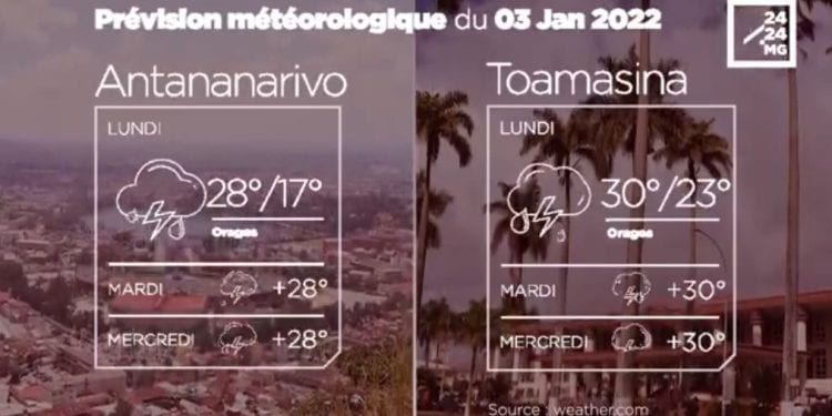 METEO du 03 janvier 2022