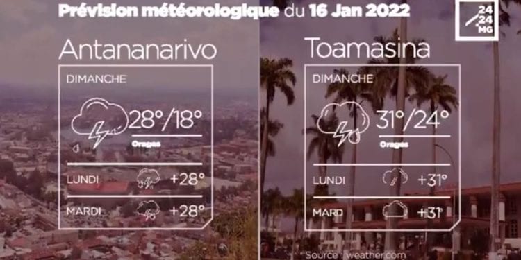 METEO du 16 janvier 2022