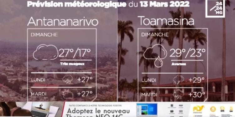 METEO du 13 mars 2022