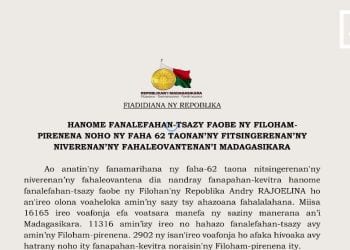 VAOVAO MINUTE FLASH 27 JONA 2022