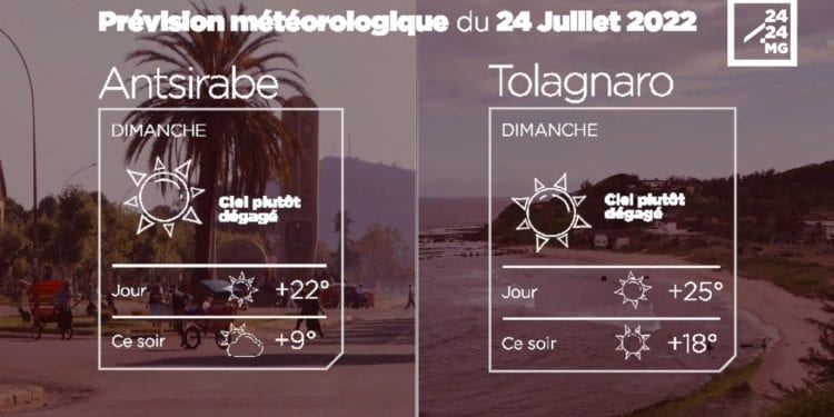 MÉTÉO du 24 juillet 2022