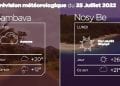 MÉTÉO du 25 juillet 2022