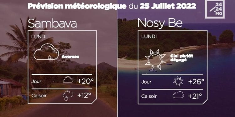 MÉTÉO du 25 juillet 2022