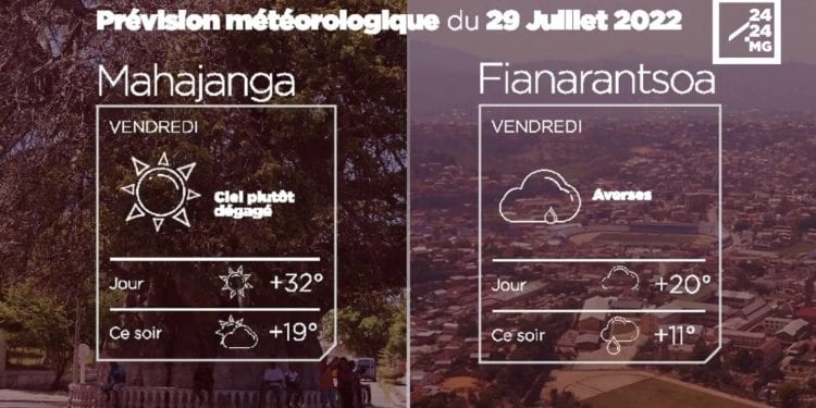 MÉTÉO du 29 juillet 2022