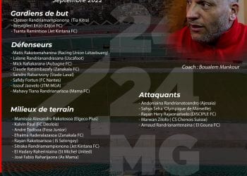 FOOTBALL – Sahya Seha, Arnaud Andrianantenaina, El Hadary Raheriniaina ou encore Matis Rakotomahanina dans la liste des 24 joueurs retenus par Boualem Mankour en vue du début des qualifications à la CAN U23 face aux Seychelles