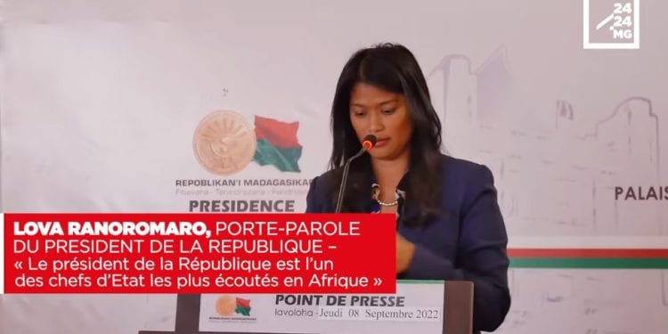 LOVA RANOROMARO, PORTE-PAROLE DU PRESIDENT DE LA REPUBLIQUE – « Le président de la République est l’un des chefs d’Etat les plus écoutés en Afrique »