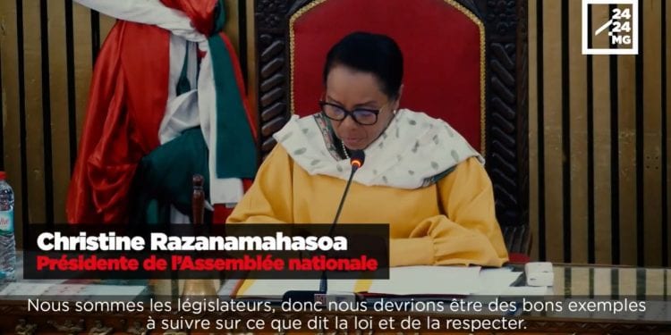 ASSEMBLEE NATIONALE – Christine Razanamahasoa interpelle les députés sur les éventuels abus de leur immunité parlementaire