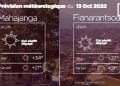 MÉTÉO du 13 octobre 2022