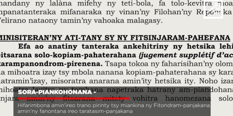 VAOVAO – MINUTE FLASH 27 OKTOBRA 2022