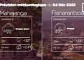 METEO du 04 décembre 2022