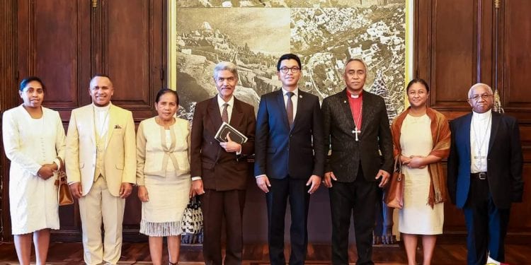 RELIGION – Les dirigeants du Conseil œcuménique des Églises chrétiennes (FFKM) reçus par Andry Rajoelina 