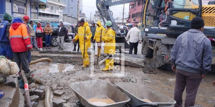 Antananarivo – Curage d’un canal souterrain de 600 m à Andravoahangy