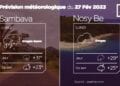 METEO du 27 février 2023