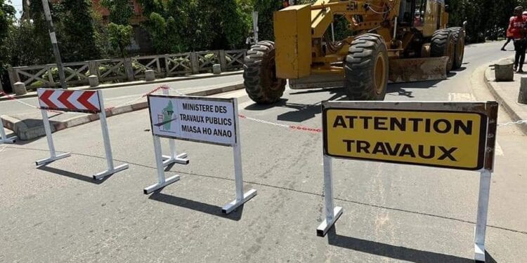 INFRASTRUCTURES – Circulation perturbée sur la bretelle Ankadimbahoaka – By Pass pour cause de travaux de réparation de route