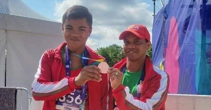 Lucas Rakotondramanana remporte une médaille de bronze aux Special Olympic World Games 2023.