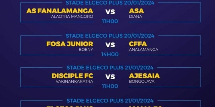 FOOTBALL – La Coupe de Madagascar de retour, un choc Fosa Juniors-CFFA à l’affiche des quarts de finale