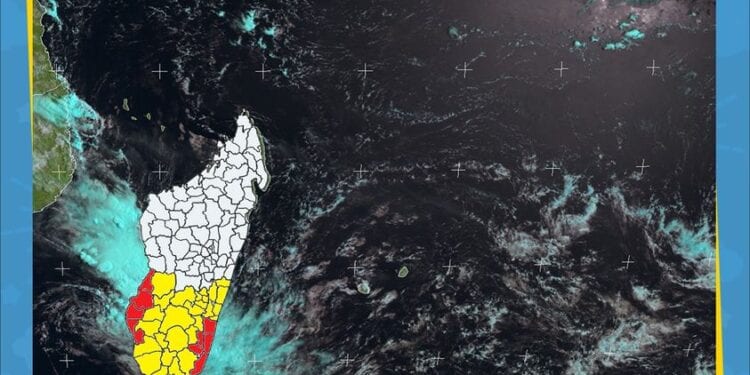 METEO – Alerte rouge fortes pluies dans le Sud-Est et dans le Sud-Ouest de Madagascar