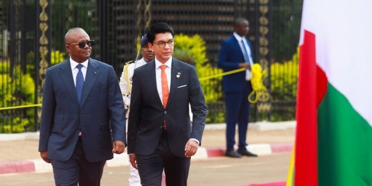 VISITE D’ETAT – Umaro Sissoco Embaló remercie Andry Rajoelina pour le Covid Organics distribué en Afrique