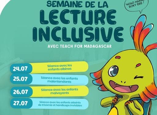 LIVRE – Une semaine de la lecture inclusive à l&rsquo;Alliance Française d&rsquo;Antananarivo du 24 au 27 juillet