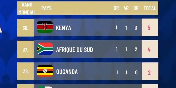 JEUX OLYMPIQUES – L’Afrique compte 20 médailles à l’issue de la 12ème journée