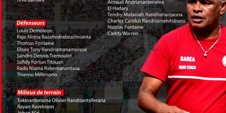 FOOTBALL – 24 joueurs pour les deux matchs de Barea face aux Aigles du Carthage de la Tunisie et les Coelacanthes des Comores