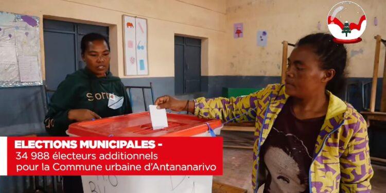 ELECTIONS MUNICIPALES – 34 988 électeurs additionnels pour la Commune urbaine d’Antananarivo