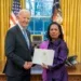 DIPLOMATIE – Lantosoa Rakotomalala présente ses lettres de créances à Joe Biden