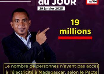 CHIFFRE DU JOUR : 19 millions, le nombre de personnes n’ayant pas accès à l’électricité à Madagascar