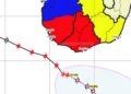 METEOROLOGIE – Le cyclone tropical Honde reste quasi-stationnaire au large de Cap Sainte Marie dans la nuit de jeudi à vendredi
