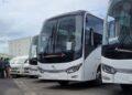 VOYAGE – Accueil en fanfare de six bus touristiques de Soatrans Plus à Toamasina 