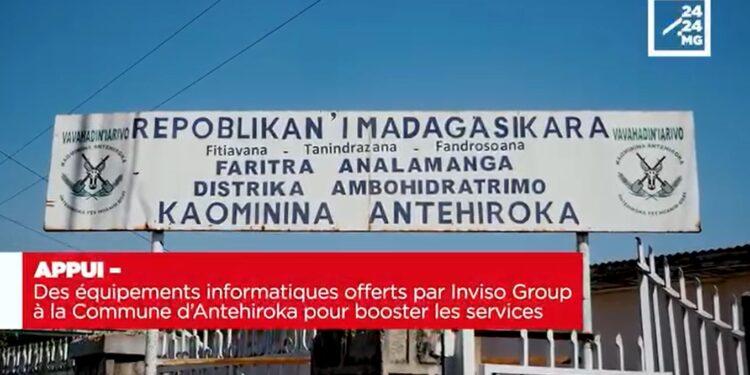 APPUI – Des équipements informatiques offerts par Inviso Group à la Commune d’Antehiroka pour booster les services