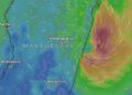 MÉTÉO – Fytia ressort en mer au sud de Brickaville ce dimanche matin après avoir traversé le pays d’Ouest en Est