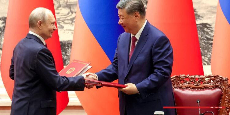 RELATIONS INTERNATIONALES – Xi Jiping et Vladimir Poutine affirment le caractère « inébranlable » des relations sino-russes malgré les crises